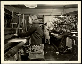 Frauen auf dem Webboden der New York Association for the Blind, 111 East 59th Street, New York, 1939